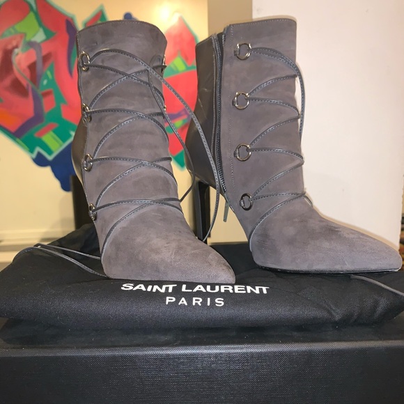 Saint Laurent Shoes - Saint Laurent women’s ankle boots size 5/35